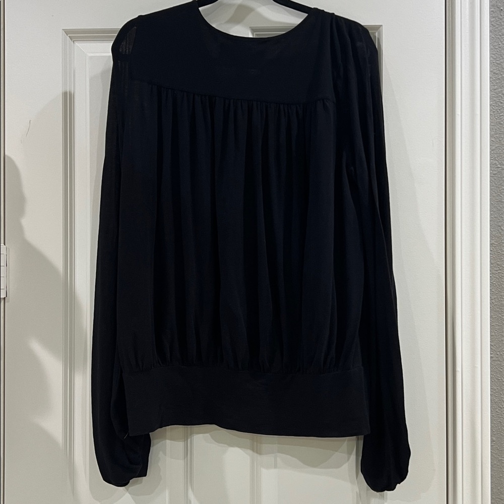 Leifsdottir Anthropologie long sleeve blouse 100% cotton size Medium - Picture 4 of 4